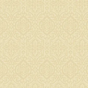 Tapeta York Okrová předklížená zámecká tapeta na zeď DM5035, Damask, York, velikost 0,685 x 8,2 m