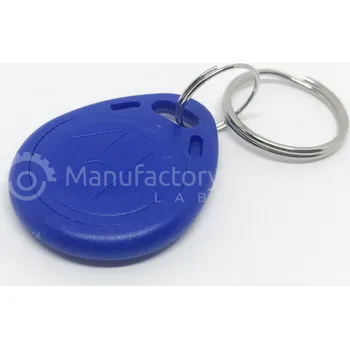 Datový terminál [100 ks] - klíčenka, RFID, 125 kHz, modrá, EM4100, EM4102, TK4100, token, nepřepisovatelný
