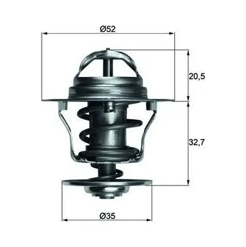 Těsnění motoru Termostat, chladivo MAHLE TX 12 88D