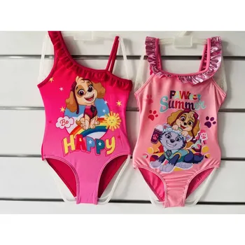 Dívčí plavky PLAVKY TLAPKOVÁ PATROLA PAW23 - světle růžová Velikost: 122-128
