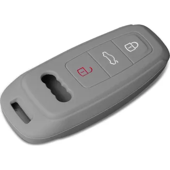 Ochranné silikonové pouzdro na klíč pro Audi A6/A7/A8 tmavě šedá