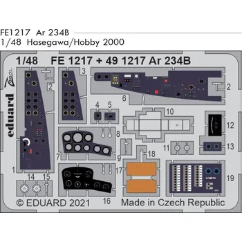 Plastikový model Eduard 1/48 Ar 234B (HASEGAWA/HOBBY 2000)