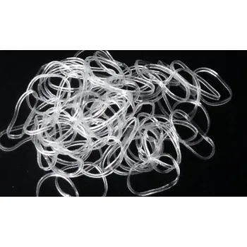 Souprava šperků Mini gumičky do vlasů silikonové transparetní