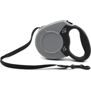 Vodítko pro psa Vsepropejska Linus samonavíjecí vodítko pro psa | 5 m Barva: Šedá, Délka vodítka: 5 m