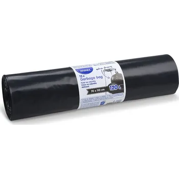 Pytle na odpadky Pytle na odpad 70x110 cm 120 l 80 my 15 ks černé