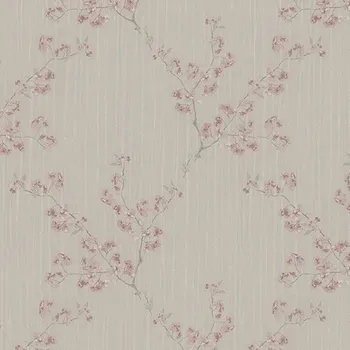 Tapeta Zambaiti Parati Béžová vliesová tapeta na zeď květiny, Z66833, Satin Flowers, Zambaiti Parati, velikost 0,53 x 10,05 m