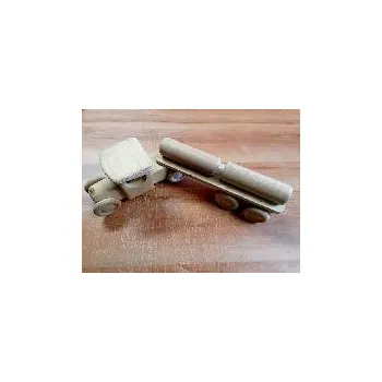 Dřevěná hračka Dřevěný náklaďák s vlekem - dřevěná hračka - Zdeněk Fousek