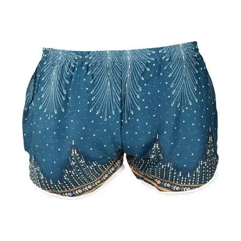 Dámské kraťasy Kraťasy DAO, petrolejové, tečky