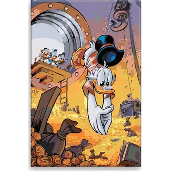 Dětské zboží Malování podle čísel - Strýček Skrblík - 40x60 cm, bez dřevěného rámu - CZ výroba