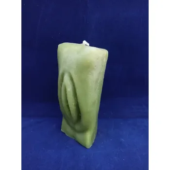 Svíčka Svíčka figurální - Vagina zelená