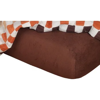 Prostěradlo Prostěradlo Froté prostěradlo tmavě hnědá 120x60