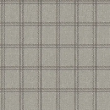 Tapeta Origin Vliesová tapeta na zed imitace hnědé látky, anglické káro 347624, Natural Fabrics, Origin, velikost 0,53 x 10,05 m