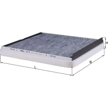 Ventilátor topení a klimatizace Kabinový filtr MAHLE LAK 74