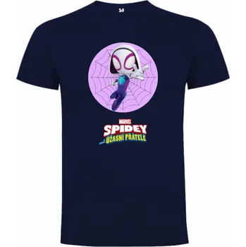 Dívčí oblečení Tričko Ghost-Spider ze seriálu Spidey Barva: Zelená, Velikost: 134/140 - 8/9let, Pohlaví: Dětské - unisex