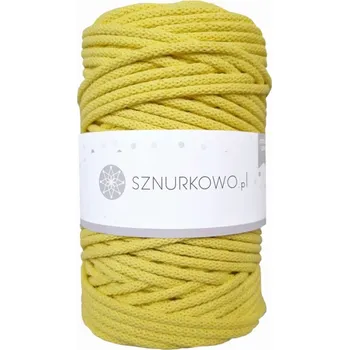 Příze Sznurkowo šňůry 5 mm - citronová