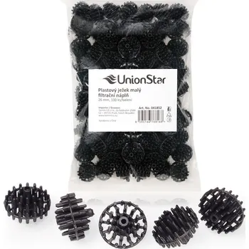 Akvarijní filtr UnionStar plast. ježek malý do filtru 100ks/bal