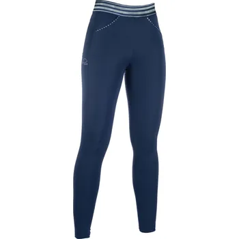 Jezdecké kalhoty HKM Legíny jezdecké Pull On HKM, s gripem, dámské, deep blue 36