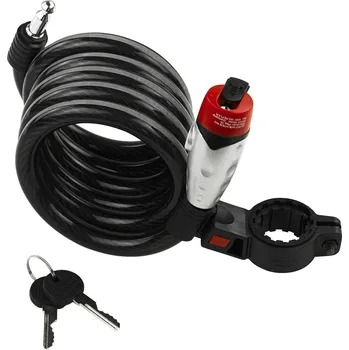 Zámek na kolo Burg Wächter 1650 180 REFLEX spirálový kabelový zámek černá zámek s klíčem