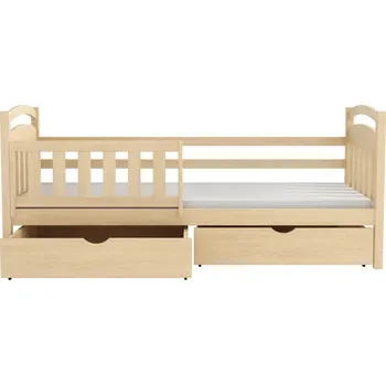 Postel Nabytek-dreveny.cz WOOD 1 postel 80x200 cm s úložným prostorem borovice masiv Barva postele: Olše