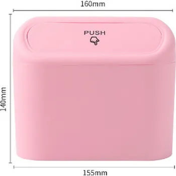 Odpadkový koš Mini odpadkový koš do auta - přenosný, závěsný Barva: Růžová