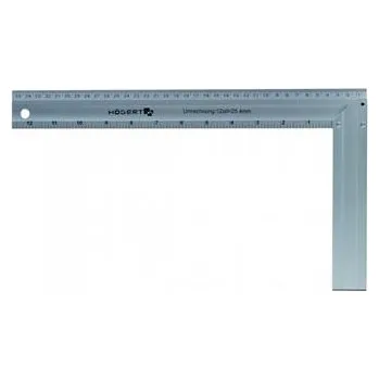 Tesařské kování Högert Hliníkový tesařský úhelník 250x190 mm