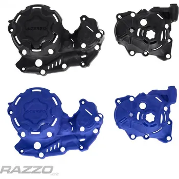 Kryty na víka motoru Acerbis X-Power Protection Yamaha YZ450F 23-25 WR450F 24-26 Černá