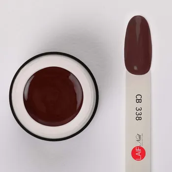 Umělé nehty Laif Barevný UV/LED gel hnědý CB 338 Capuccino 6ml