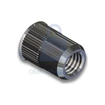 Matice Matice nýtovací STR-Z, redukovaná hlava, rýhované tělo, hliníková (Al) M6 (0,5-2,5) - hobby balení, balení 1 ks