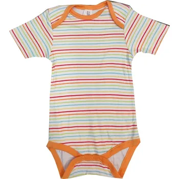 Kojenecké oblečení Kojenecké body s krátkým rukávem - barevné proužky Velikost: 18m