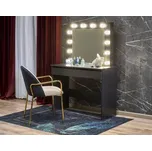 HALMAR Toaletní stolek HOLLYWOOD černý