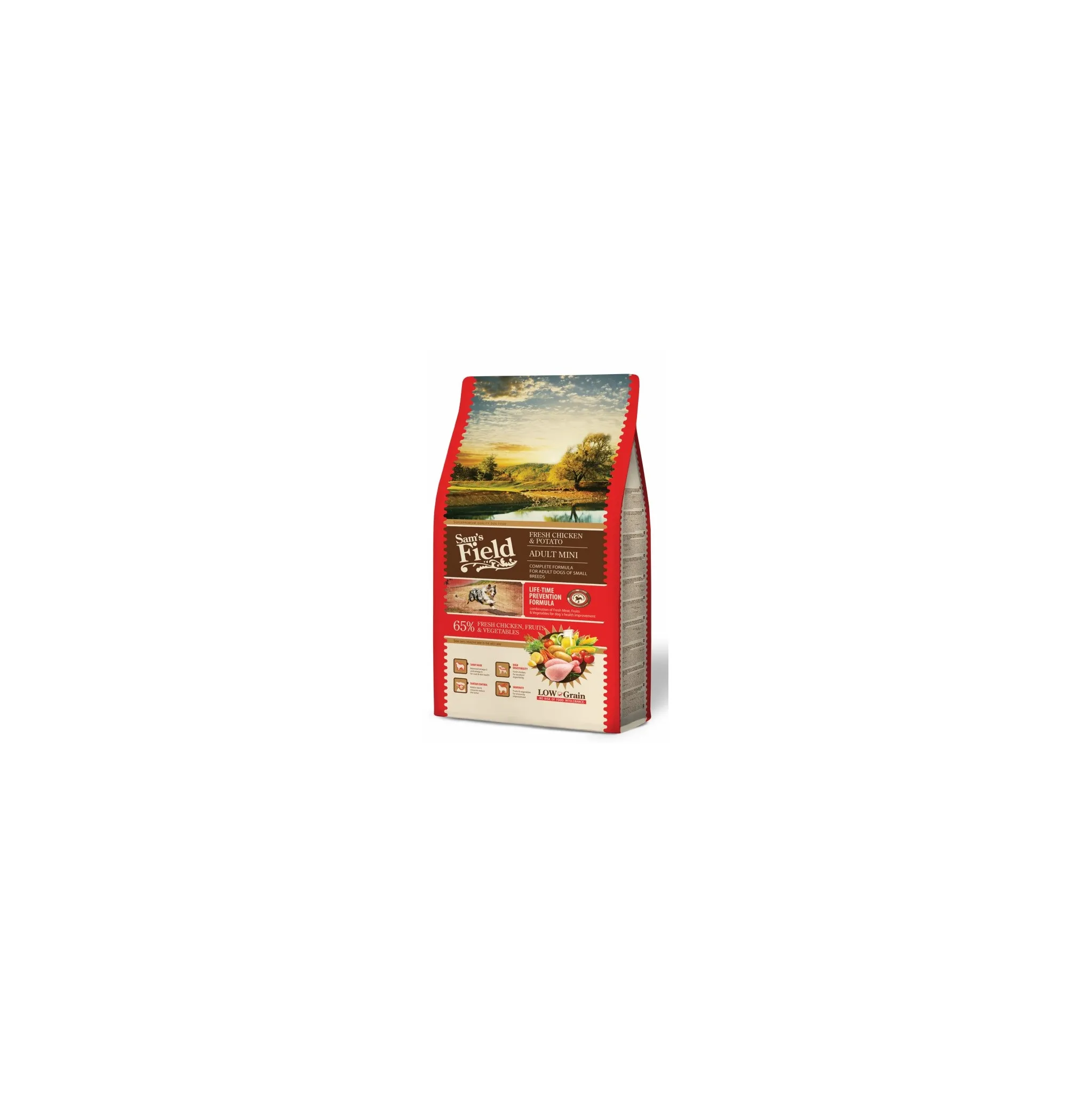 Fotografie 1 - Krmivo pro psa Sam's Field Adult Mini Chicken & Potato 8 kg