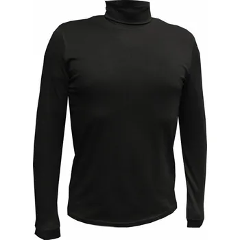 Pánské tričko Pánské tričko s rolákem, dlouhý rukáv KIMOB 901 černá L