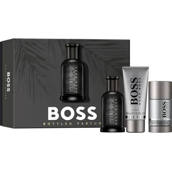 Hugo Boss Hugo Boss BOSS Bottled Parfum, SET: Parfum 100ml + Sprchový gél 100ml + Deostick 75ml Pre mužov Parfumový extrakt