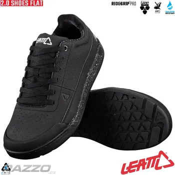 Pánské cyklistické tretry Boty na kolo Leatt MTB 2.0 Flat Shoe Black 2023 10.5 US
