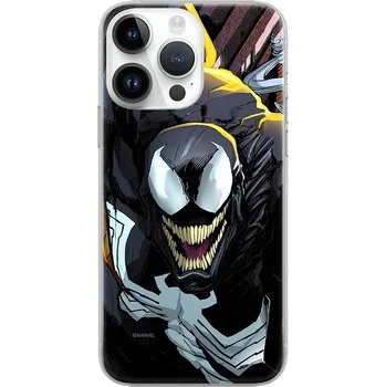 Pouzdro na mobilní telefon Kryt MARVEL pro Apple iPhone 14 Pro Max - Venom - gumový - černý