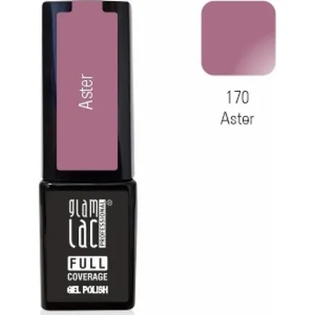 Umělé nehty GlamLac Gel lak fialový - 170 Aster 6 ml