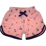 Dívčí růžové kraťasy Kytičky 122