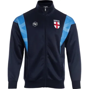 Pánská mikina pánská mikina ENGLAND Retro - NAVY - L (Classicos de Futebol England Retro Fan Track Jacket)