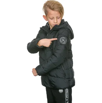 PitBull West Coast - dětská zimní bunda MOBLEY černá 134