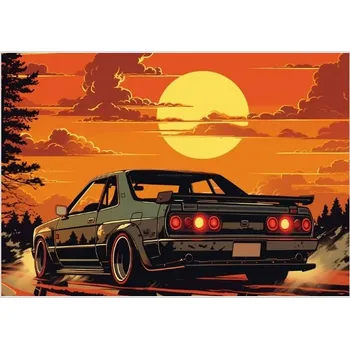 Puzzle velké s potiskem Japonské auto