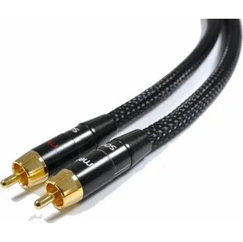 Audio kabel Melodika RCA (Cinch) x2 - RCA (Cinch) x2 kabel 1,5m černý