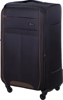 Cestovní kufr Solier Cestovní kufr M černý/hnědý