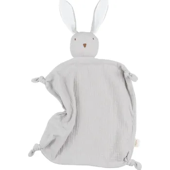 Houpací kůň Malomi Kids Šedý mušelínový muchláček Dudu Rabbit