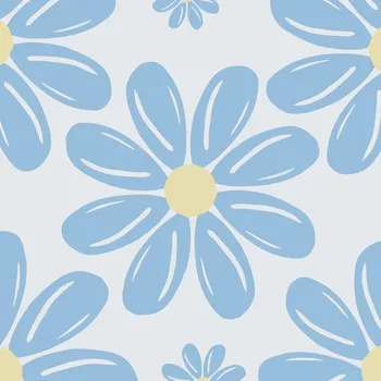 Malování podle čísel - Modré květy Velikost: 30x30cm, Rámování: Pouze srolované plátno