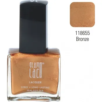 Lak na nehty GlamLac Lak na nehty 118655 Bronze 15 ml