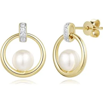 Náušnice Zlaté náušnice AURINO se zirkony E27633QPFW4Y-2