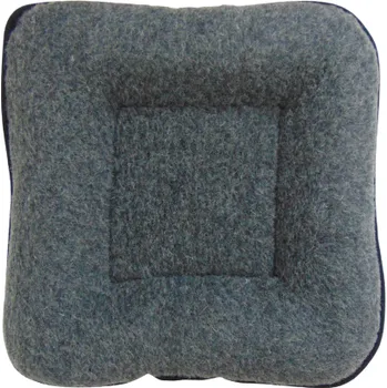 Pelíšek pro psa Pelíšek pro psy a kočky z ovčí vlny 45x45cm, Barevné varianty Tmavě šedá, Velikosti 45x45 cm 200-100-00148