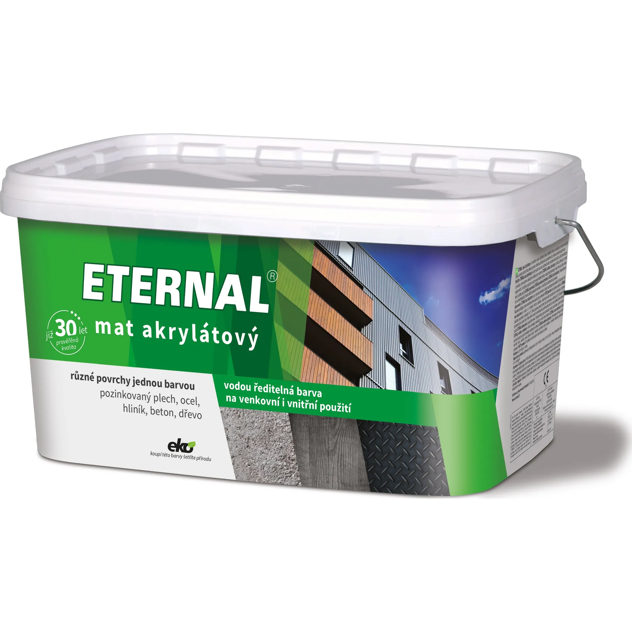 Fotografie 1 - Barva na kov AUSTIS Eternal mat akrylátový 5 kg 04 antracit