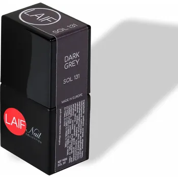 Umělé nehty Laif Gel lak šedý SOL - 131 Dark grey 10 ml