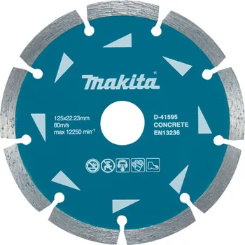 Řezný kotouč MAKITA D-41595-10 diamantový kotouč segmentový 125x22,23mm 10ks free_store_pickup